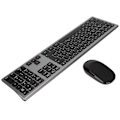 Miniatyrbillede 2 af 8: Trådløst tastatur og mus-kombination ergonomisk design 110 tasters tastatur 2,4 GHz musesæt computertilbehør