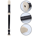 Miniatyrbillede 5 af 8: Blokfløjte 8 hullers klarinet ABS Resin F Key til studerende begyndere Musik med gratis rengøring KitAlto F Key Britisk blokfløjte (B)