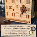 Miniatyrbild 3 av 5: Rött syra gren escape room pussel - 60min boxad kattmodell trä 3D logikspel presentask