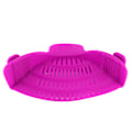 Miniatyrbillede 4 af 8: Silikone Clip-On Gryde Si til Køkken Filter Si til Nudler Grøntsager Mad Si Lilla
