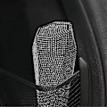 Miniatyrbillede 5 af 5: Bling Bil Affaldsspand Affaldsorganisator med Låg Rhinestone Glitter Auto Skrald Diamant Design, Lækagesikker