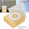 Miniatyrbild 3 av 5: Retro Roterande Vinyl Skiva Alarmklocka Högtalare, X11 Bluetooth Alarmklocka Högtalare 360 Grader Stereo Ljud Retro Alarm Digital Klocka, Högtalare DC 5V1A(Ye