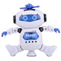 Miniatyrbillede 3 af 8: 360° Roterbar Belysning Dansende Humanoid Robot Legetøj Kid Børn Legefuld gave