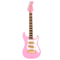Miniatyrbilde 4 av 8: Gitardekorasjon Miniatyrpynt Mini Musikk Instrument Modell Gave Rosa 10cm