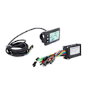 Miniatyrbillede 7 af 8: Elektrisk cykel lithium-modifikationssæt 17A 3 tilstande motorkontroller GD01 displaypanel FT 8C magnetisk disk 109R tommelfingergas til 250W til 350W motor