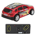 Pikkukuva 3 / 8: Mini RC -ajoneuvokilpailu 4-suuntainen drift-auto 1:64 taskukokoinen kaukosäädinlelu sisä- ja ulkokäyttöön 3+ lapsille punainen