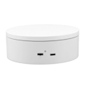 Miniatyrbillede 3 af 8: Roterende displaystand Hvid Stik i fjernbetjening Belastning 3 kg Automatisk roterende stand til produkter Diameter 13 cm / 5,1 tommer
