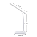 Miniatyrbilde 2 av 7: Oppladbar LED-bordlampe – berøringskontroll, øyebeskyttelse, for soverom, kontor, arbeidsrom (elfenbenshvit)