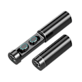 Pikkukuva 1 / 8: Mini Bluetooth -nappikuulokkeet Touch Control -LED-näyttö Vedenpitävät langattomat urheilulliset Bluetooth kuulokkeet kuntosalille ulkokäyttöön musta