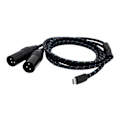 Miniatyrbillede 1 af 5: Type C til 2 XLR 3-benet Type C til XLR Han til Han USB C til 2 XLR Han 50cm 200cm