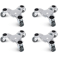 Miniatyrbild 1 av 5: 4-pack 15 cm Tri-dolly set i stål för att flytta möbler och apparater, 100 kg lastkapacitet-B5