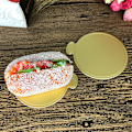 Miniatyrbilde 5 av 8: 100 stk. Mousse kakebrett gullpapir cupcake dessert displaybrett bryllup bursdagskake