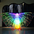 Miniatyrbillede 1 af 3: Glødende LED mavedansvinger til voksne og børn Cosplay Multicolor