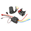 Miniatyrbilde 6 av 8: 3650 4300KV Vanntett 4 Poler Børsteløs Motor 60A ESC Varmeavleder Combosett for 1/10 RC Bil