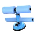 Miniatyrbild 2 av 8: Sit Up Bar Golv Metall Dubbel Stång Bärbar Sit Up Assistent Enhet med Sugkopp för Fitness Träning Bukmuskler Helkroppsträning Himmelblå