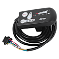 Miniatyrbillede 2 af 8: EBicycle Lithium Batteri LED Meter S800 Display Horisontal Sort/Hvid Skærm (36V )