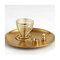Miniatyrbillede 3 af 5: 5 stk. Brænder, Røgelsesholder til Røgelsespinde/Spiralrøgelse/Røgelseskegler, Messing Askeopsamler til Mig