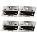 Miniatyrbild 6 av 8: 4 Set Metall Dekorativt Spänne Karaktär Läder Varor Bagage Jeans DIY TillbehörSilver B01-51-52065