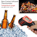 Miniatyrbillede 5 af 5: Infrarød Laser Termometer Pistol Berøringsfri Digital Temperaturmåling Tester - B7 Rød