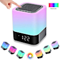 Miniatyrbillede 2 af 5: Touch Kontrol Sengelampe Bluetooth Højttaler, 28 LED Farveskift