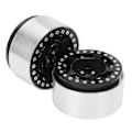 Miniatyrbilde 4 av 8: 2 stk 1,9 tommers Beadlock-hjul i aluminiumlegering CNC-bearbeiding Universal RC-hjul for Crawler Black