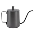 Miniatyrbild 1 av 8: Häll över kaffekanna i rostfritt stål, handhållen smal droppip, gåshals kaffekanna 350 ml PTFE svart