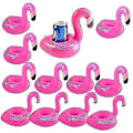 Pikkukuva 1 / 5: Puhallettava kelluva flamingo juomateline, 12 kpl