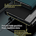 Miniatyrbillede 5 af 5: For Honor X9a 5G/Magic5 Lite 5G Elektroplettering PU Læder Flip Stand Telefon Cover Case Sort