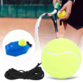 Pikkukuva 5 / 8: 4 kpl / set korkea elastinen tennispallo kuminauhalla urheiluharjoitteluun