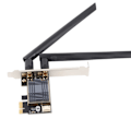 Miniatyrbillede 4 af 8: AR5B22 Trådløs WiFi-adapter 2.4GHz 5GHz 300Mbps PCI‑E Bluetooth 4.0 + 2x5dBi Antenne til Windows 7/8/10