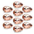 Miniatyrbillede 8 af 8: 10 stk. sy på rhinsten krystaller skinnende knapper dekoration til DIY håndværk tøj sko tasker (0,71 x 0,75 tommer pink dråbeformet)