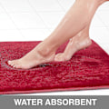 Pikkukuva 3 / 4: Super Cozy Red Memory Foam Bathroom Rug (20\" x 32\")