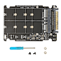 Miniatyrbillede 1 af 8: NVME U.2 til Combo NGFF M.2 SATA PCIe SSD-adapter 40 Gbps stabil drift SFF8639 SSD-adapter til bundkort