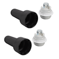 Miniatyrbilde 7 av 8: 2 stk. E26-lampesokkelsett, perfekt tilpasset keramisk E26-lampesokkel for glødelampe LED-pærer