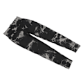 Miniatyrbillede 6 af 8: Tie Dye Leggings - Sømløse, Højtaljede, Elastiske, Sorte, Hurtigtørrende, Bløde og Åndbare Yoga Leggings til Kvinder S