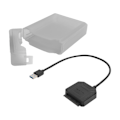 Pikkukuva 7 / 8: Kovakeaselevyn sovitinkaapelin HDD/SSD-muunninjohto virtalähteellä ja kotelolla EU-pistoke 100-240V Harmaa