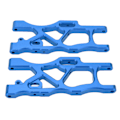 Miniatyrbilde 7 av 8: 1 par aluminiumslegering RC-bil bakre hem arm metall nedre svingarm RC-bil oppgraderingsdel for ARRMA MOJAVE 6S 1/7 blå