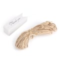 Pikkukuva 1 / 8: 100 kpl/erä Kraft Paper Hang Tag Lahjatarra Tag Kiitollinen viestikortti (valkoinen)