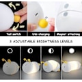 Miniatyrbillede 4 af 5: Børnenatlampe, LED børnelampe, foldbar og justerbar, bærbar natlampe, USB-oplader, magneter inkluderet, unisex i brug.