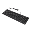 Miniatyrbillede 7 af 8: Arabisk Tastatur 104 Taster USB Interface Kabeldesign Sort ABS Material Kontor Tastatur til Desktopcomputere