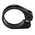 Miniatyrbild 5 av 8: Cykelsitsstolpsklämma 31,8 mm aluminiumlegering CNC-skärning Ergonomisk ihålig design Cykelsitsstolpsklämma Svart