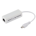Miniatyrbilde 1 av 8: Nettverkskortadapter Micro USB til RJ45 Ethernet-port for Raspberry Pi Zero 1.3/W hovedkort