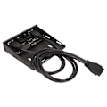 Miniatyrbild 5 av 8: USB frontpanel USB 3.0 4 portar Stabil överföring Jamproof Support Hot Plugging 3,5 tums frontpanel för case