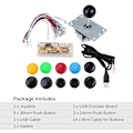 Miniatyrbild 4 av 6: Arcade Game DIY Kit - 10 knappar JoyStick USB Encoder för MAME PC