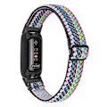 Pikkukuva 1 / 5: Fitbit Inspire 3 Nylon Elastinen Punottu Solo Loop Urheilukellohihna Mustalla Liittimellä