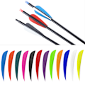 Miniatyrbilde 5 av 8: 12 stk 3 tommers fjær DIY pilfletching tilbehør for bueskyting jakt skyting