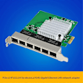 Miniatyrbillede 2 af 5: Gigabit Ethernet Netværkskort LAN-kort 6 Port PCIe X1 Netværksadapter