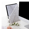 Miniatyrbilde 5 av 7: Filtet Tabletholder Bag Stor Kapasitet Lagdelt Oppbevaring Myk Inner Grafisk Tegnebrett Bæreveske for Reiser Kontor