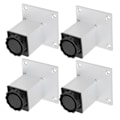 Miniatyrbillede 3 af 8: 4 stk. Sofa Ben Aluminiumlegering Firkantet Justerbar Skab Fod Møbler Hardware Beslag 60mm