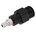 Miniatyrbilde 6 av 8: 8mm hann hurtigkobling til hann gjenge TR21-4 CO2 sylinder tank adapter kobling for Soda Club(svart )